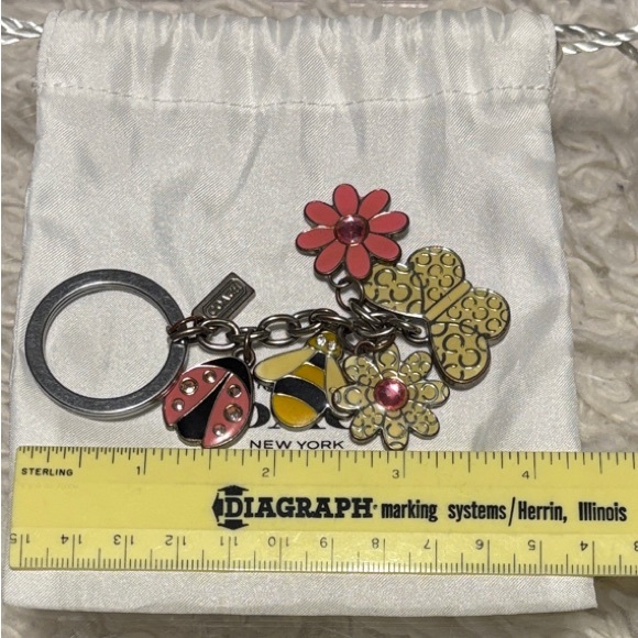 Vintage Y2K Coach Flora & Fauna Keychain - Picture 6 of 6